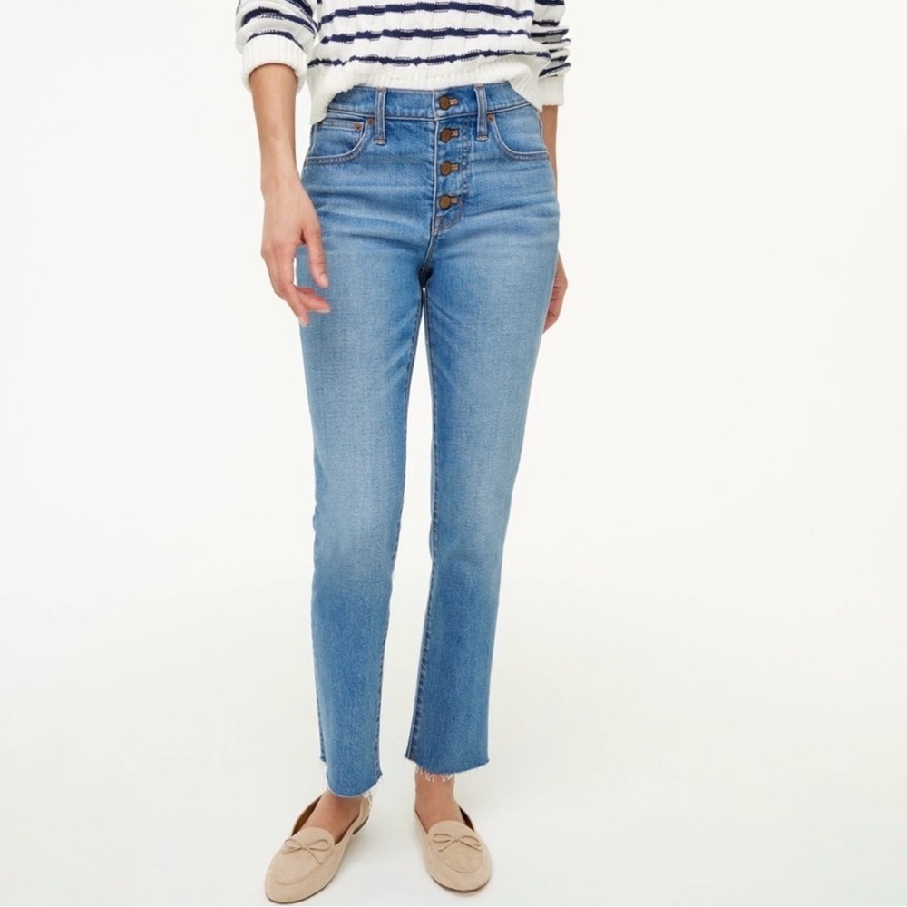 J Crew Essential straight jean in all-day stretch